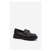 Women's eco leather loafers black Ledda