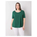 Zelená dámska basic blúzka RV-TS-6330.92P-green