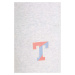 Detské tepláky Tommy Hilfiger šedá farba, s potlačou