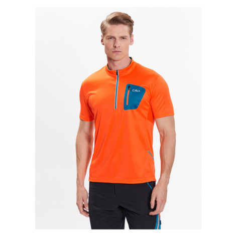 CMP Cyklistické tričko 3C89757T Oranžová Regular Fit