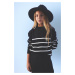 DEFACTO Girl Striped Crew Neck Knitwear Sweater