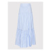 TWINSET Trapézová sukňa 221TP2454 Modrá Flared Fit