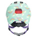 Juniorská cyklistická prilba ABUS Smiley 3.0 LED blue rainbow S