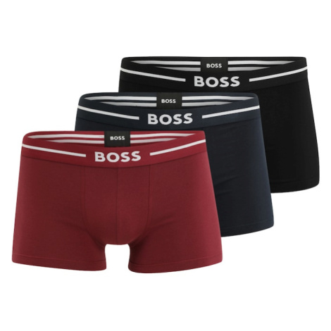 BOSS Boxerky  námornícka modrá / merlotová / čierna / biela Hugo Boss