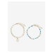 Set of two women's bracelets in gold color Pieces Likia - Women