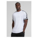 Men's T-shirt Oversized Stripes Mesh white