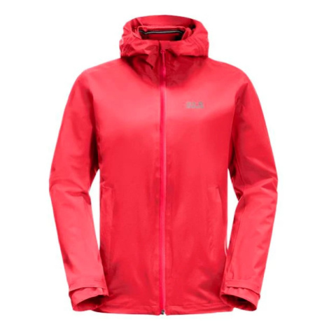 Women's Jacket Jack Wolfskin Pack & Go Shell Tulip Red