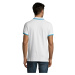 SOĽS Pasadena Pánske polo triko SL00577 White / Aqua