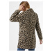 Svetlohnedý kabát s leopardím vzorom Dorothy Perkins