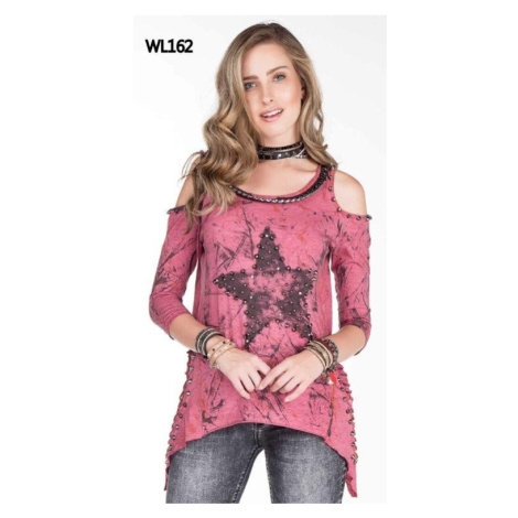 Dámske tričko CIPO & BAXX WL162 BURGUNDY Konfekčná