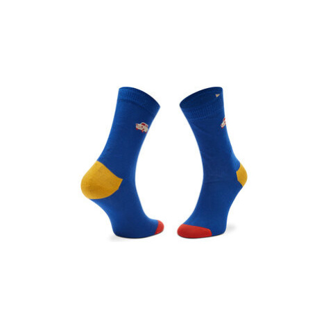 Happy Socks Vysoké detské ponožky KBECR01-6300 Modrá