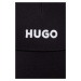 Bavlnená šiltovka HUGO čierna farba,s nášivkou,50496033