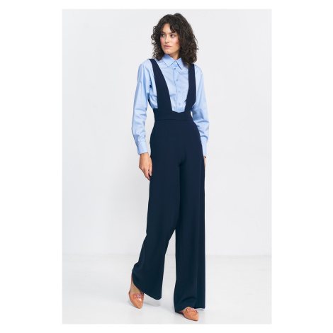 Nife Woman's Jumpsuit KM33 Navy Blue