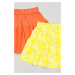 Dievčenská bavlnená sukňa zippy 2-pak mini, áčkový strih