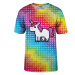 Bittersweet Paris Unisex's Pixel Unicorn T-Shirt Tsh Bsp038