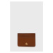 Kožené puzdro na karty Lauren Ralph Lauren dámsky,hnedá farba,432876732002