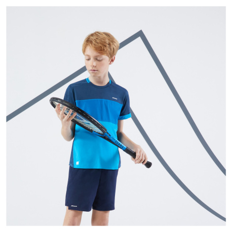 Chlapčenské tenisové tričko TTS Dry modré ARTENGO