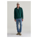 MIKINA GANT REG SHIELD HALF ZIP SWEAT TARTAN GREEN