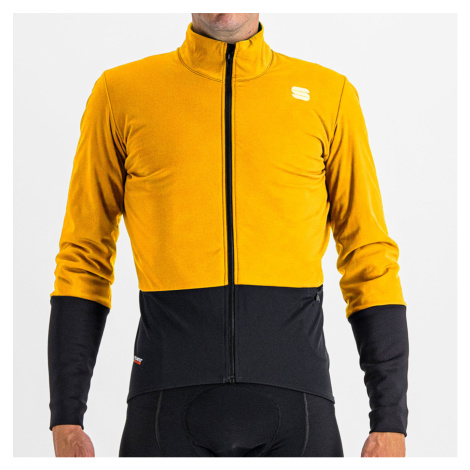 SPORTFUL Cyklistická vetruodolná bunda - TOTAL COMFORT - žltá/čierna