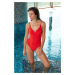 Trendyol Red V-Neck Regular Swimsuit