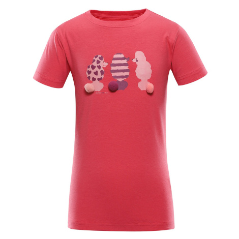 Children's T-shirt nax NAX POLEFO raspberry