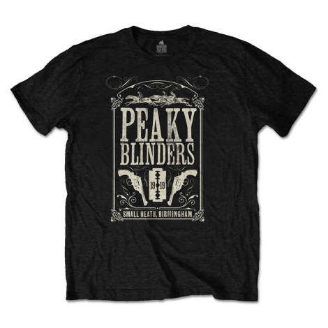 Peaky Blinders tričko Soundtrack Čierna