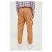 Bavlnené nohavice G-Star Raw hnedá farba, rovné