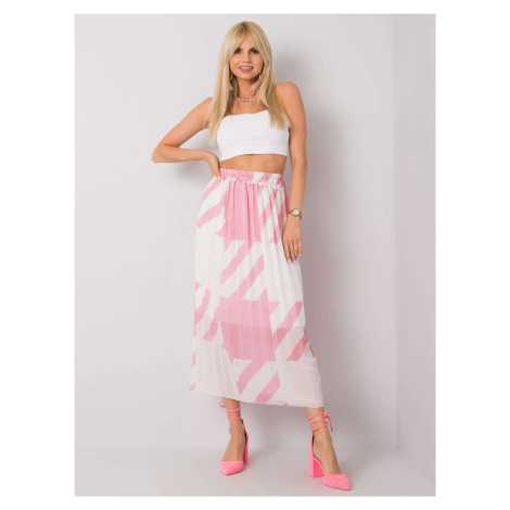 Pink pleated maxi skirt Isidora