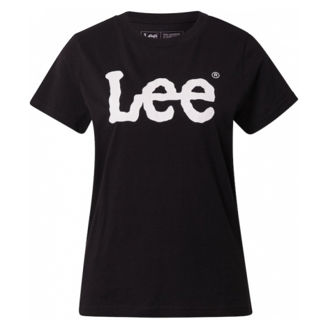 Lee Tričko 'LOGO TEE'  čierna / biela