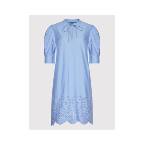 United Colors Of Benetton Každodenné šaty 43MCDV01P Modrá Relaxed Fit