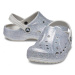 Dievčenské kroksy (rekreačná obuv) CROCS Baya Glitter Clog T silver