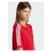 Adidas Tričko 3-Stripes IR8050 Červená Regular Fit