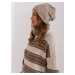 Dark beige women's winter hat