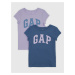 Sada dvoch dievčenských tričiek v tmavomodrej a fialovej farbe GAP