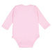 Rabbit Skins Dojčenské body s dlhým rukávom 4411EU Pink