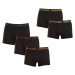 5PACK pánske boxerky Jack and Jones čierné (12242494)