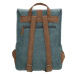 Beagles Modrý elegantný kožený batoh „Twister“ 12L