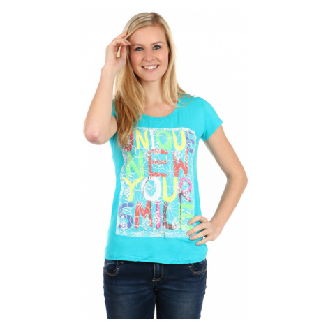 Farebné dámske tričko s nápisom