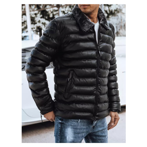 Black Men's Leather Jacket Dstreet