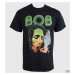 Tričko metal ROCK OFF Bob Marley Smoking Da Erb Čierna sivá hnedá