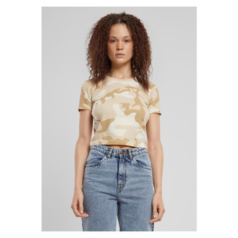 Women's short T-shirt Cropped Camo light/camouflage Urban Classics