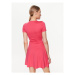 Tommy Jeans Každodenné šaty Essential DW0DW15680 Ružová Regular Fit