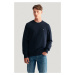 MIKINA GANT REG SHIELD C-NECK SWEAT EVENING BLUE