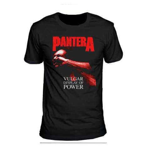 Pantera Tričko Unisex Vulgar Display of Power Red Unisex Black