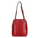 Dámska kožená batôžky kabelka Katana Cindy - červená