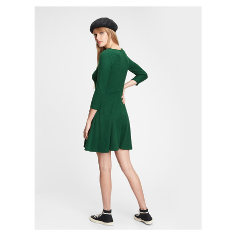 GAP zelené asymetrické šaty
