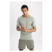 DEFACTO Fit Slim Fit Crew Neck Short Sleeve T-Shirt