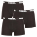 3PACK Men's Boxer Shorts Nedeto Rebel Black