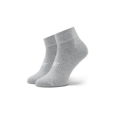 4F Súprava 3 párov vysokých pánskych ponožiek H4Z22-SOM302 Sivá
