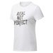 Reebok TE GRAPHIC TEE REAL Dámske tričko, biela, veľkosť
